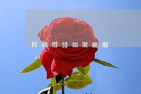 民间借贷如果逾期 民间借贷如果逾期