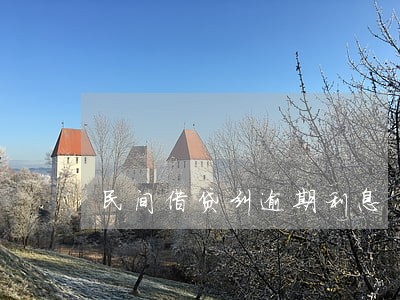 民间借贷纠逾期利息