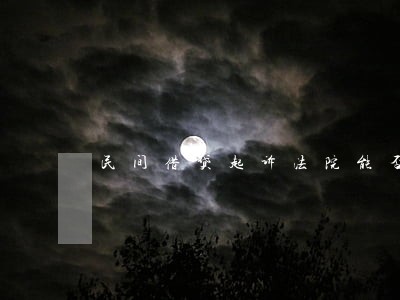 民间借贷起诉法院能否改案由