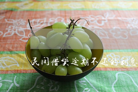 民间借贷逾期不还的利息的规定 民间借贷逾期不还的利息的规定