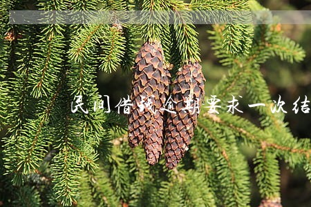 民间借钱逾期要求一次结清 民间借钱逾期要求一次结清
