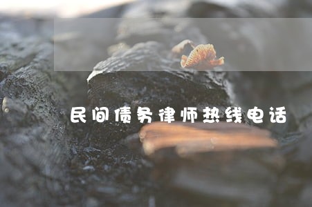民间债务律师热线电话 民间债务律师热线电话