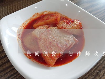民间债务纠纷律师收费 民间债务纠纷律师收费