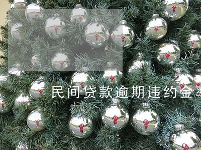 民间贷款逾期违约金率 民间贷款逾期违约金率