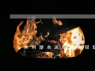 水利部水法规总体规划 水利部水法规总体规划