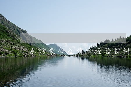 水污染公益诉讼经验材料