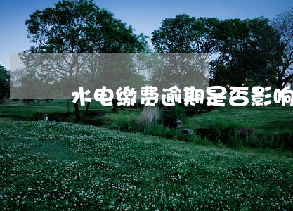 水电缴费逾期是否影响个人信用 水电缴费逾期是否影响个人信用