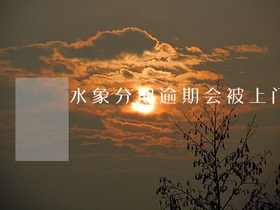 水象分期逾期会被上门催收吗 水象分期逾期会被上门催收吗