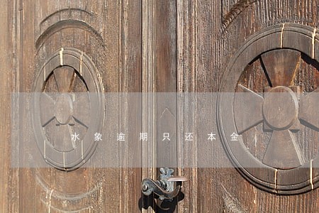 水象逾期只还本金