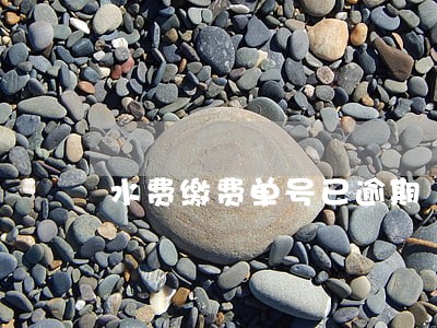 水费缴费单号已逾期 水费缴费单号已逾期