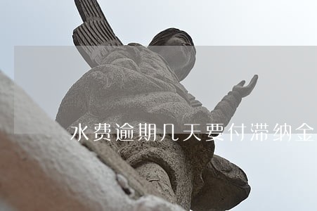 水费逾期几天要付滞纳金