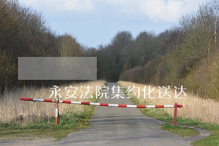 永安法院集约化送达 永安法院集约化送达