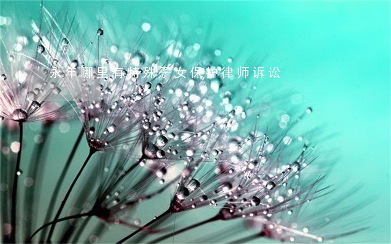 永年哪里有特殊子女保护律师诉讼 永年哪里有特殊子女保护律师诉讼