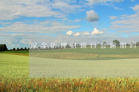 汉金所理财项目会逾期吗 汉金所理财项目会逾期吗