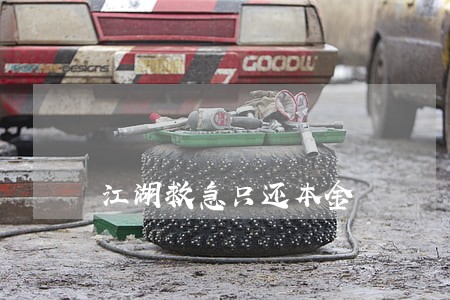 江湖救急只还本金 江湖救急只还本金