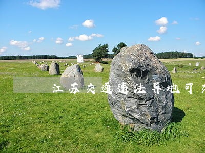 江苏交通违法异地可交罚款 江苏交通违法异地可交罚款