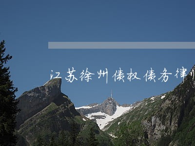 江苏徐州债权债务律师咨询电话 江苏徐州债权债务律师咨询电话