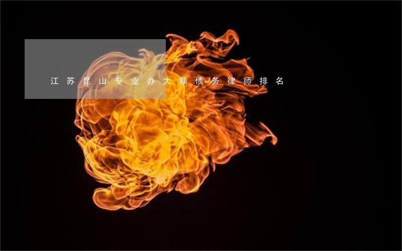 江苏昆山专业办大额债务律师排名 江苏昆山专业办大额债务律师排名