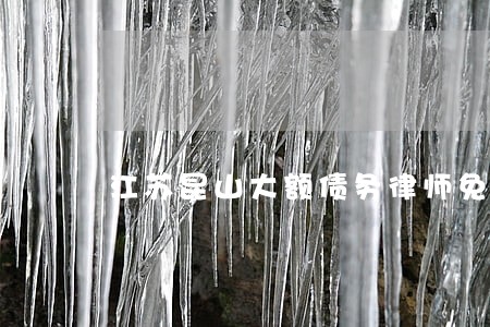 江苏昆山大额债务律师免费咨询 江苏昆山大额债务律师免费咨询