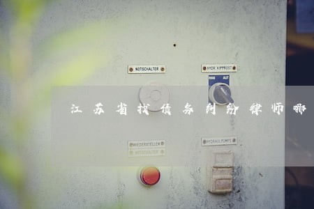 江苏省找债务纠纷律师哪个好 江苏省找债务纠纷律师哪个好