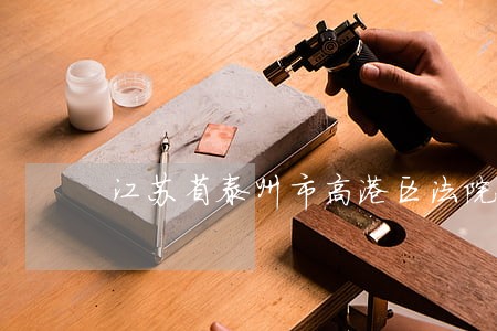 江苏省泰州市高港区法院拍卖
