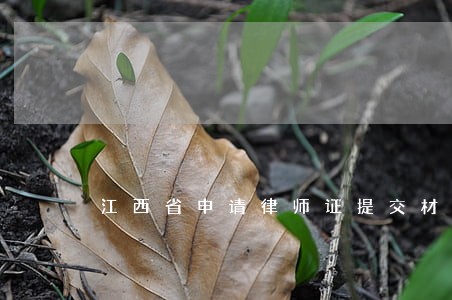 江西省申请律师证提交材料 江西省申请律师证提交材料