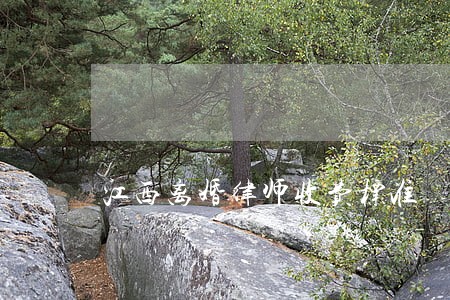江西离婚律师收费标准 江西离婚律师收费标准
