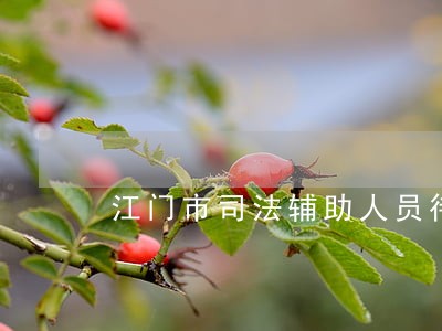 江门市司法辅助人员待遇 江门市司法辅助人员待遇