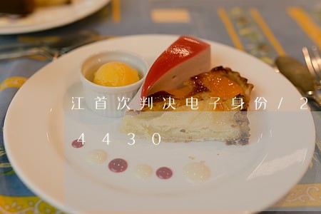 江首次判决电子身份/2023030224430