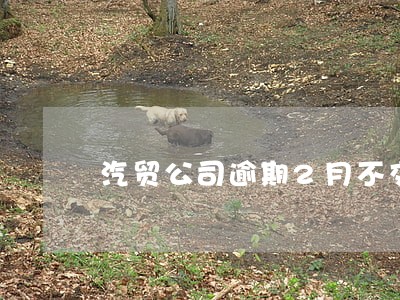汽贸公司逾期2月不交 汽贸公司逾期2月不交