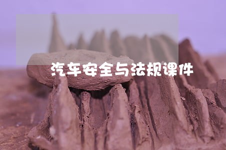 汽车安全与法规课件 汽车安全与法规课件