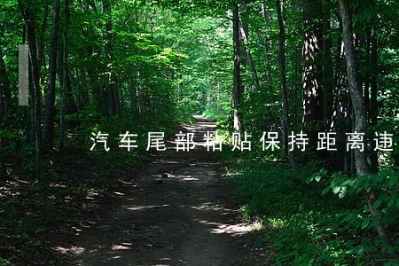汽车尾部粘贴保持距离违法吗 汽车尾部粘贴保持距离违法吗