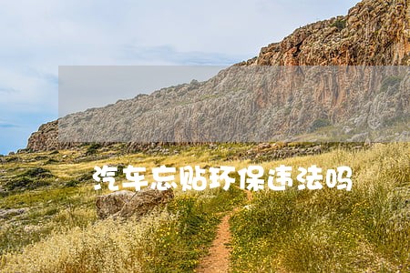 汽车忘贴环保违法吗 汽车忘贴环保违法吗