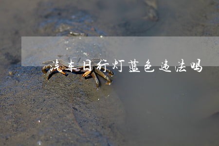 汽车日行灯蓝色违法吗 汽车日行灯蓝色违法吗