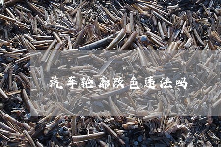 汽车轮廓改色违法吗