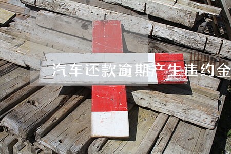 汽车还款逾期产生违约金