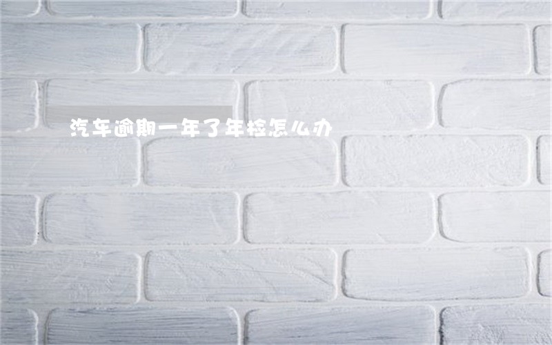 汽车逾期一年了年检怎么办