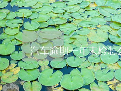 汽车逾期一年未检怎么处理 汽车逾期一年未检怎么处理