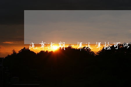 汽车逾期一年没年检可以补检吗
