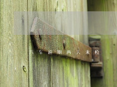 汽车逾期两天未检 汽车逾期两天未检