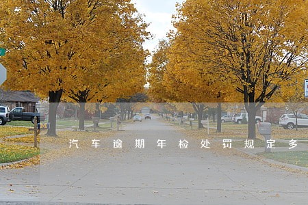 汽车逾期年检处罚规定多少钱