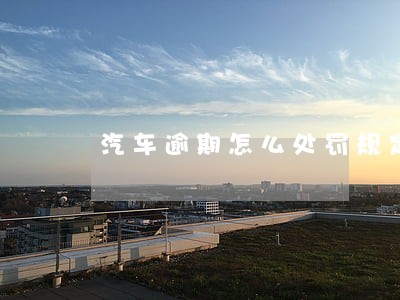 汽车逾期怎么处罚规定 汽车逾期怎么处罚规定