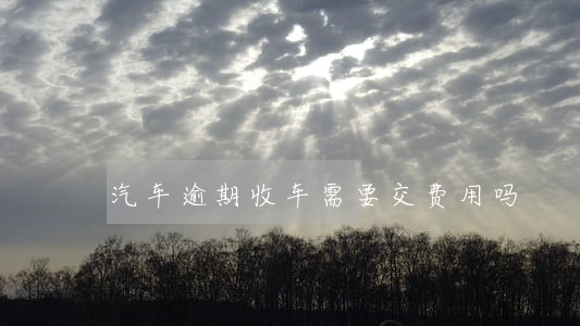 汽车逾期收车需要交费用吗