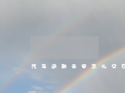 汽车逾期未审怎么交罚款