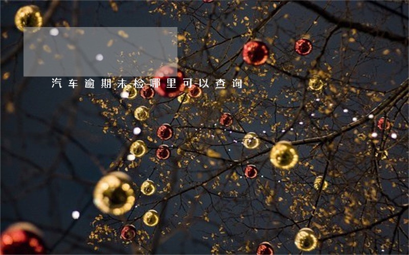 汽车逾期未检哪里可以查询 汽车逾期未检哪里可以查询