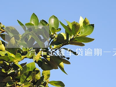 汽车金融车贷逾期一天会怎么样 汽车金融车贷逾期一天会怎么样