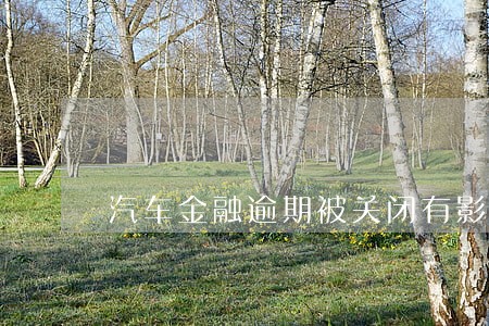 汽车金融逾期被关闭有影响吗 汽车金融逾期被关闭有影响吗
