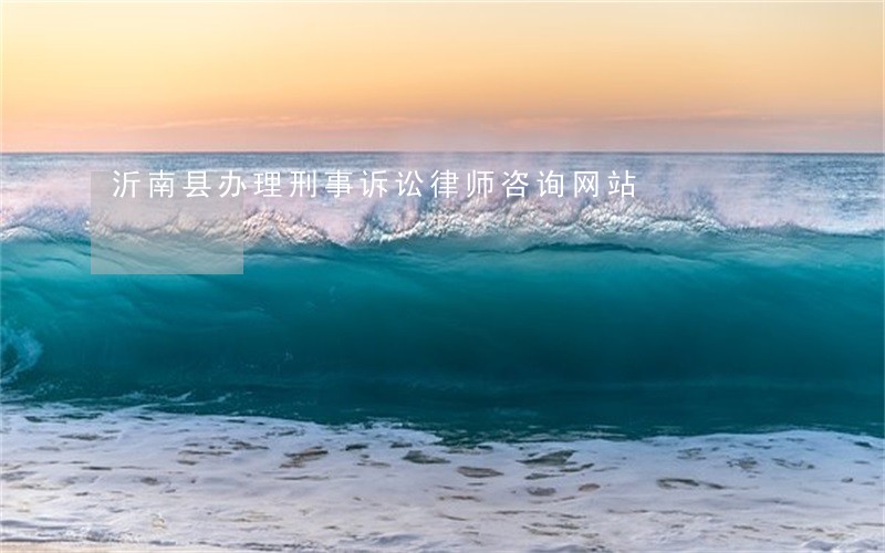 沂南县办理刑事诉讼律师咨询网站 沂南县办理刑事诉讼律师咨询网站