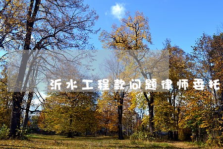 沂水工程款问题律师委托流程 沂水工程款问题律师委托流程