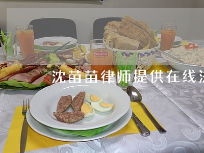 沈苗苗律师提供在线法律服务 沈苗苗律师提供在线法律服务